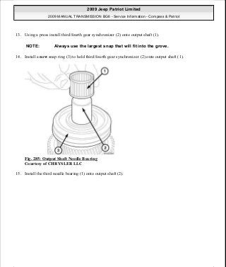 Manuales de reparaciones jeep compass y patriot limited 2007-2009