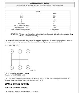 Manuales de reparaciones jeep compass y patriot limited 2007-2009