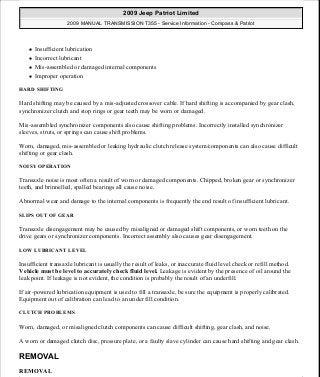 Manuales de reparaciones jeep compass y patriot limited 2007-2009