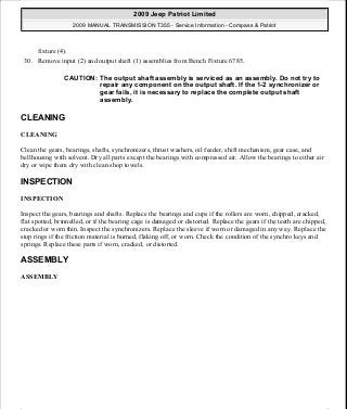 Manuales de reparaciones jeep compass y patriot limited 2007-2009