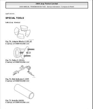 Manuales de reparaciones jeep compass y patriot limited 2007-2009