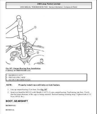 Manuales de reparaciones jeep compass y patriot limited 2007-2009
