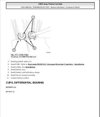 Manuales de reparaciones jeep compass y patriot limited 2007-2009