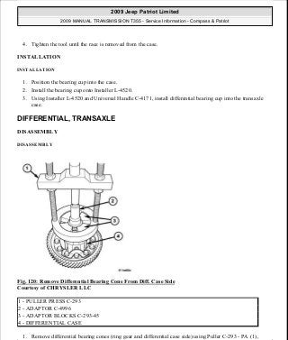 Manuales de reparaciones jeep compass y patriot limited 2007-2009