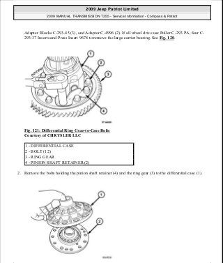 Manuales de reparaciones jeep compass y patriot limited 2007-2009
