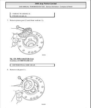 Manuales de reparaciones jeep compass y patriot limited 2007-2009