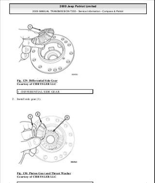Manuales de reparaciones jeep compass y patriot limited 2007-2009