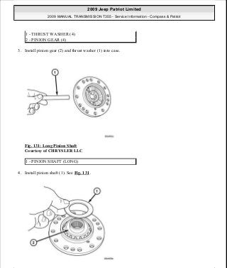 Manuales de reparaciones jeep compass y patriot limited 2007-2009