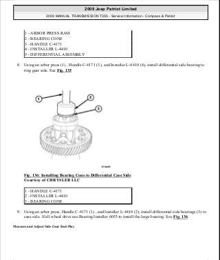 Manuales de reparaciones jeep compass y patriot limited 2007-2009