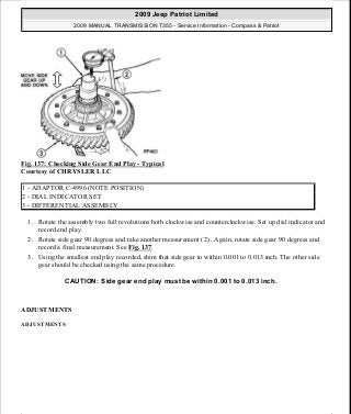 Manuales de reparaciones jeep compass y patriot limited 2007-2009