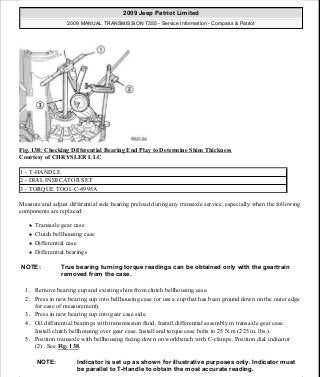 Manuales de reparaciones jeep compass y patriot limited 2007-2009