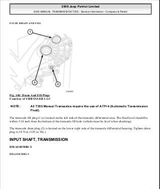 Manuales de reparaciones jeep compass y patriot limited 2007-2009