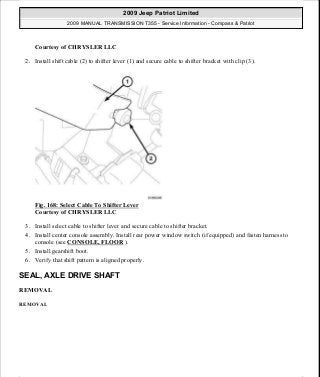 Manuales de reparaciones jeep compass y patriot limited 2007-2009