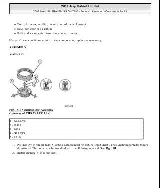 Manuales de reparaciones jeep compass y patriot limited 2007-2009