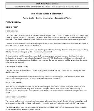 Manuales de reparaciones jeep compass y patriot limited 2007-2009