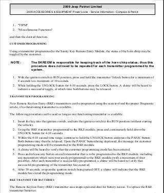 Manuales de reparaciones jeep compass y patriot limited 2007-2009