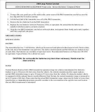 Manuales de reparaciones jeep compass y patriot limited 2007-2009