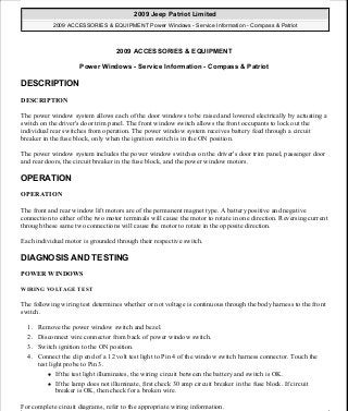 Manuales de reparaciones jeep compass y patriot limited 2007-2009