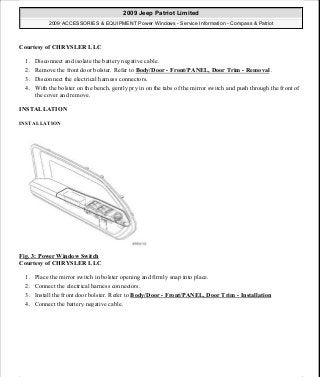 Manuales de reparaciones jeep compass y patriot limited 2007-2009
