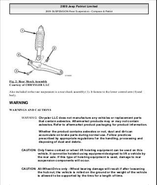 Manuales de reparaciones jeep compass y patriot limited 2007-2009