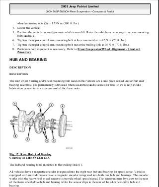 Manuales de reparaciones jeep compass y patriot limited 2007-2009