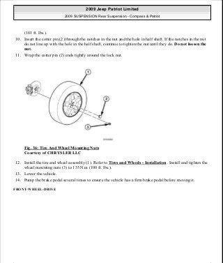 Manuales de reparaciones jeep compass y patriot limited 2007-2009