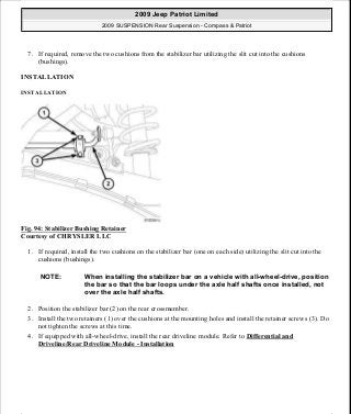 Manuales de reparaciones jeep compass y patriot limited 2007-2009