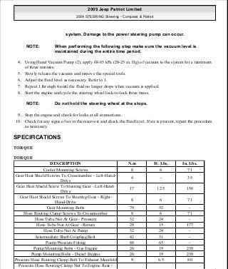 Manuales de reparaciones jeep compass y patriot limited 2007-2009