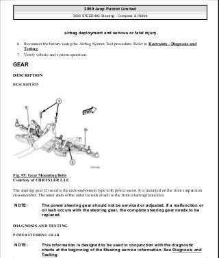 Manuales de reparaciones jeep compass y patriot limited 2007-2009