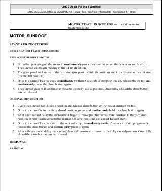 Manuales de reparaciones jeep compass y patriot limited 2007-2009