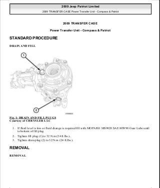 Manuales de reparaciones jeep compass y patriot limited 2007-2009