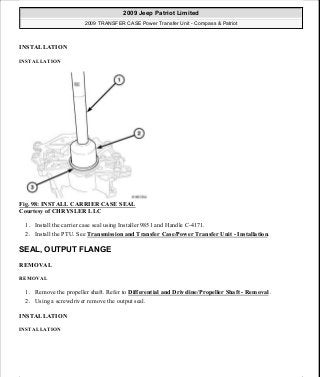 Manuales de reparaciones jeep compass y patriot limited 2007-2009