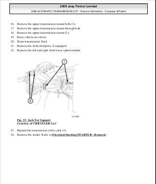 Manuales de reparaciones jeep compass y patriot limited 2007-2009