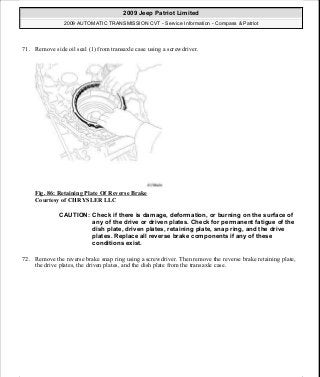 Manuales de reparaciones jeep compass y patriot limited 2007-2009