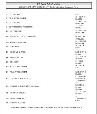 Manuales de reparaciones jeep compass y patriot limited 2007-2009
