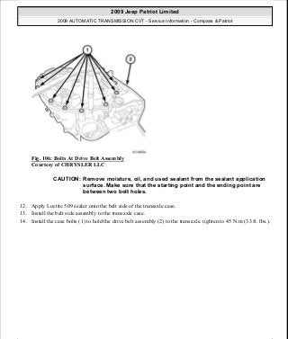 Manuales de reparaciones jeep compass y patriot limited 2007-2009