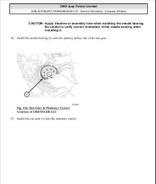 Manuales de reparaciones jeep compass y patriot limited 2007-2009