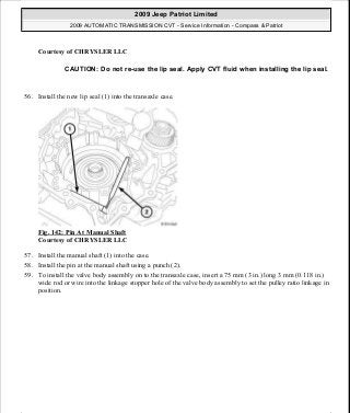 Manuales de reparaciones jeep compass y patriot limited 2007-2009
