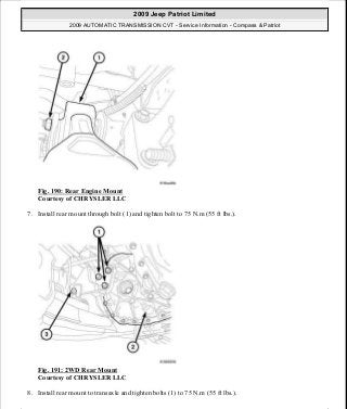 Manuales de reparaciones jeep compass y patriot limited 2007-2009