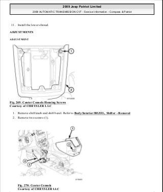 Manuales de reparaciones jeep compass y patriot limited 2007-2009