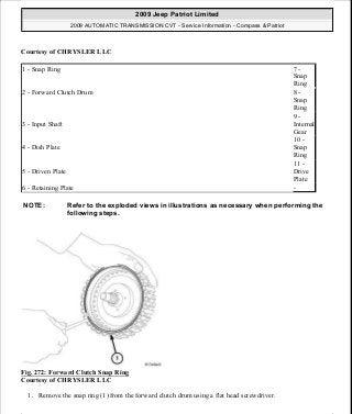 Manuales de reparaciones jeep compass y patriot limited 2007-2009