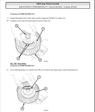 Manuales de reparaciones jeep compass y patriot limited 2007-2009