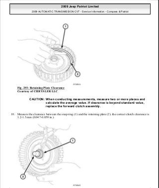 Manuales de reparaciones jeep compass y patriot limited 2007-2009