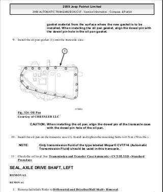 Manuales de reparaciones jeep compass y patriot limited 2007-2009