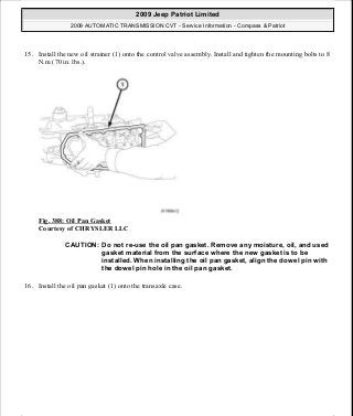 Manuales de reparaciones jeep compass y patriot limited 2007-2009
