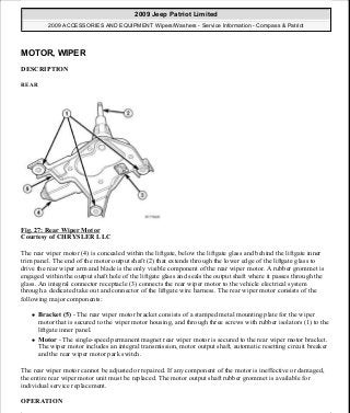 Manuales de reparaciones jeep compass y patriot limited 2007-2009