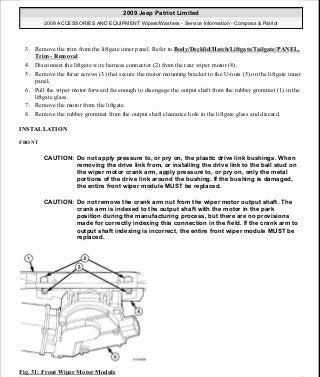 Manuales de reparaciones jeep compass y patriot limited 2007-2009
