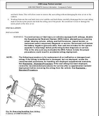Manuales de reparaciones jeep compass y patriot limited 2007-2009