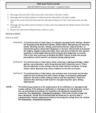 Manuales de reparaciones jeep compass y patriot limited 2007-2009