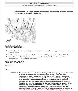 Manuales de reparaciones jeep compass y patriot limited 2007-2009
